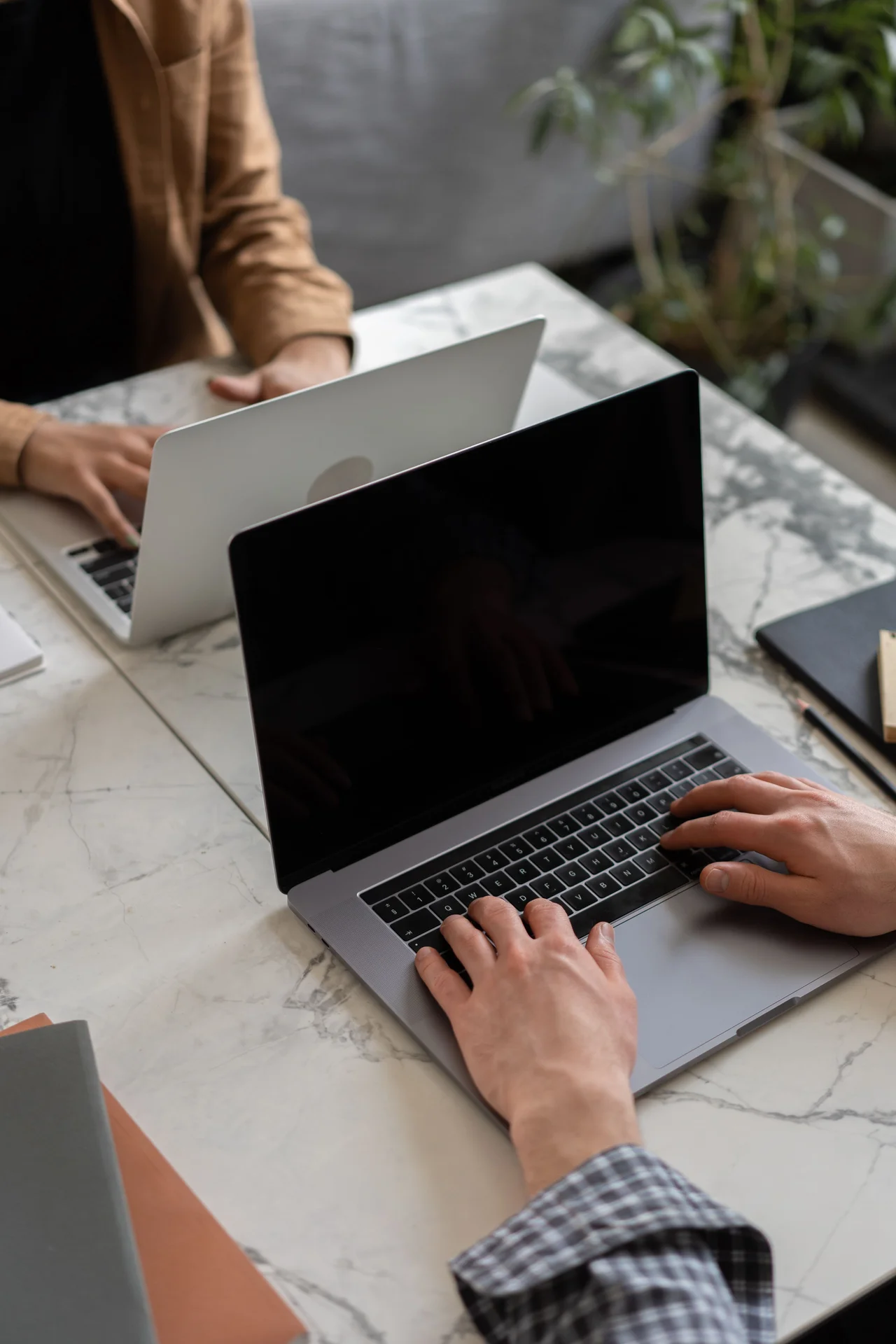 Used laptops prepared for reuse, component recovery or responsible recycling
